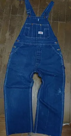 ROUND HOUSEラウンドハウスUSA製90s古着屋購入デニムオーバーオール