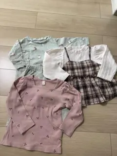 apres les courts パジャマ 80 長袖 シャツ 90 2枚