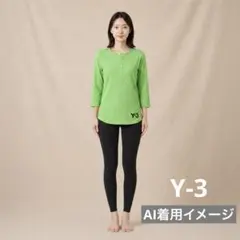 Y-3 ワイスリー 初期 04年製 Y-3 ヘンリーネック カットソー メンズSのサムネイル