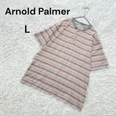 【アーノルドパーマー】L メンズ　半袖Tシャツ　ボーダー　カジュアル　カラフルのサムネイル