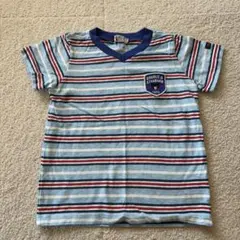 ミキハウスダブルビー　ストライプ110cm Tシャツ