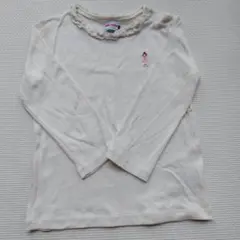 ミキハウス 90 長袖Ｔシャツ　白　リーナちゃん
