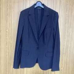 【美品】スーツ⭐︎セットアップ　7号　ネイビーストライプ