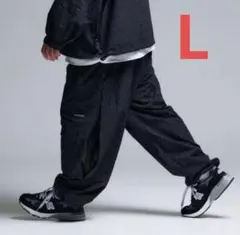 ALOUND DOT TAPERED NYLON PANTS