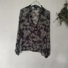 PAOLA FRANI 花柄 シアー 長袖 ブラウスのサムネイル