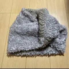 リバーシブル ネックウォーマー グレー系