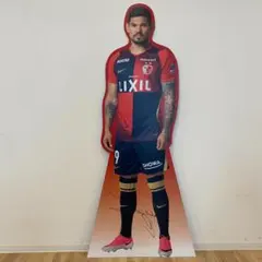 【FW 9 レオ セアラ選手】試合当日使用 選手サイン入り等身大フォトパネル