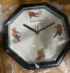 サッカーキャラクター 八角形掛時計