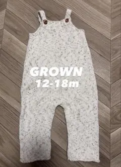 【メルカリ市限定値下げ‼️】GROWN ニットオーバーオール 12-18m