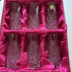 3月末まで。未使用　HOYA クリスタル　グラス6個