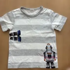 Combimini ロボット柄 ボーダーTシャツ 100cmのサムネイル
