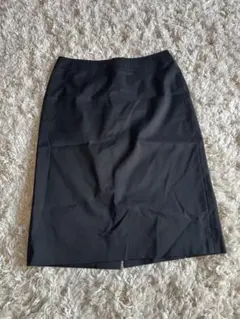 BURBERRY バーバリー ひざ丈 タイトスカート ブラック 38 ブラック