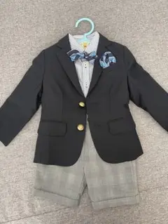 グリーンレーベル フォーマル ジャケット ストライプシャツ パンツ 蝶ネクタイ