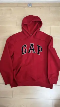 GAP 赤 フード付きパーカー