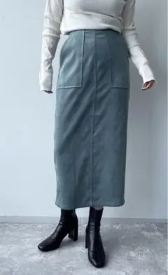 ベロアライク タイトスカート