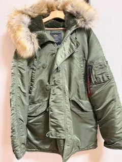極美品】USサイズ　アルファインダストリーズN3B　ヴィンテージグリーン　XL