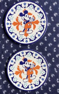 新品　ディズニー　ミッキー コースター　2個セット