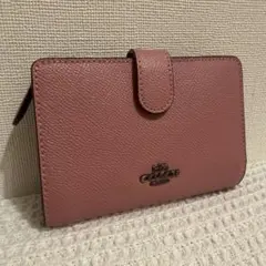 COACH 二つ折り財布 ピンク