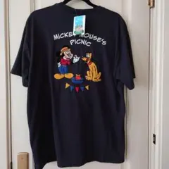 ミッキーマウスのピクニック Tシャツ