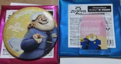 ズートピア2 カフェ クロウハウザー ビッグホロ缶バッジ アクリルマグネット