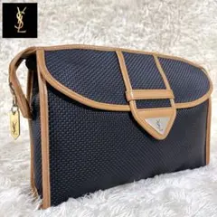 YSL イブサンローラン クラッチバック セカンドバッグ PVC ヴィンテージ