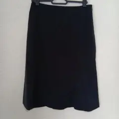 コムサデモード黒のタイトスカート サイドジッパー付き【A015】