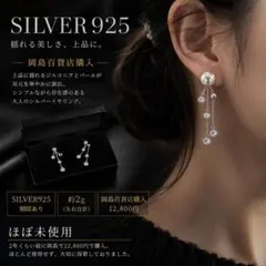 【ほぼ未使用】SILVER925 揺れるイヤリング 2g 岡島購入 上品のサムネイル