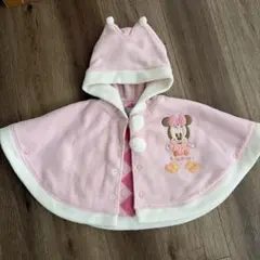 Disney baby ミニーマウス フリースポンチョ