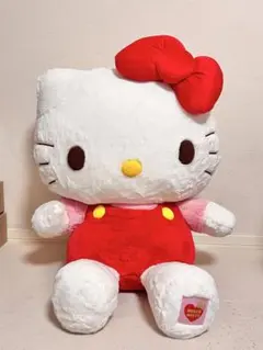 【新品未使用、タグ付き】ハローキティ ぬいぐるみ 特大 4Lサイズ 超特大 ハローキティ ぬいぐるみ 4L 廃盤 - メルカリ