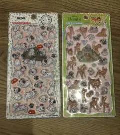 プチドロップステッカー101匹わんちゃん　バンビ　2枚　正規品