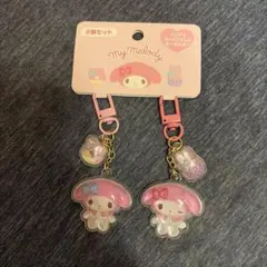 サンリオ クリアでぷっくりとしたキーホルダー マイメロディ