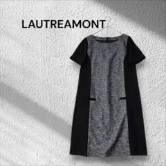 LAUTREAMONT 半袖ワンピース バイカラーのサムネイル