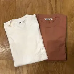 【ユニクロユー】クルーネックTシャツ 長袖 M ２枚セットのサムネイル