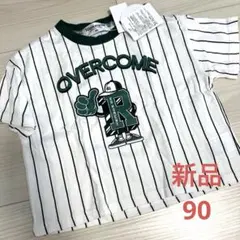 新品❗️ しまむら　ルルモーメント　RR MOMENT ストライプ Tシャツ 90