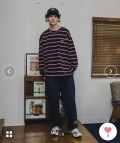 【完売品】logo border long tee / ロゴボーダーロンT