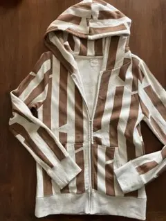 bulle de savon ストライプ柄パーカー