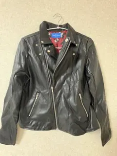 ✅️ 新品 デット Disney ディズニー 合成皮革 ライダース ジャケット ✅️ 新品 デット Disney ディズニー 合成皮革 ライダース