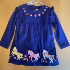 JoJo Maman Bébé ネイビー ワンピース 3-4歳