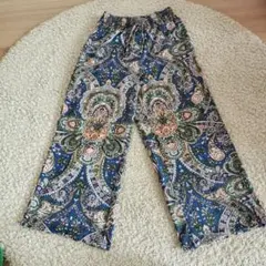 プリントワイドパンツ