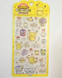【韓国限定】ピカチュウ　ポケモン　シール 公式 キャンディボンボン