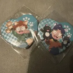 忍たま乱太郎 ハート缶バッジ 乱太郎　きり丸