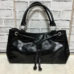 CASTELBAJAC カステルバジャック 黒 ハンドバッグ クロコ柄のサムネイル