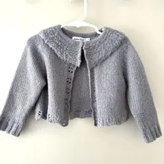 Bebe ニットカーディガン スモーキーピンク90㎝