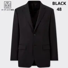 ユニクロ ストレッチ プレミアム ウール 感動 ジャケット スーパー110 黒