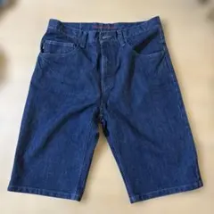 element denim ショートパンツ 濃紺 バックプリント