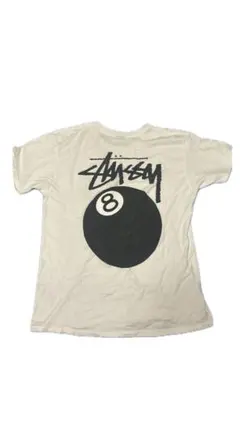 Stussy 8ボール Tシャツ クリーム色 オーバーサイズ 古着