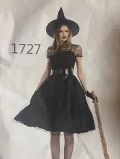 魔女　コスプレ　衣装　ワンピース➕帽子➕手袋➕ベルト