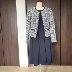 クリアインプレッション ツイードジャケットとドレスのセット