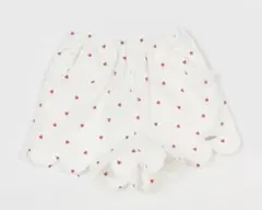 【新品未使用】プティマイン　スカラップショートパンツ　ハート　90