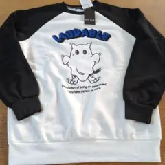 W☆新品☆CHIP CLIP☆長袖トレーナー☆サイズＭ☆ホワイト・ブラック☆